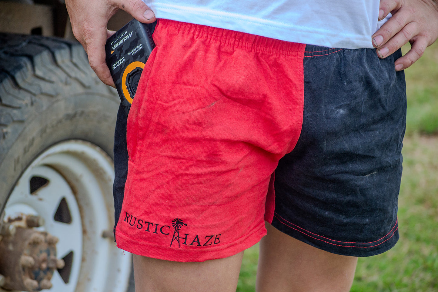 Red Rugged Pants
