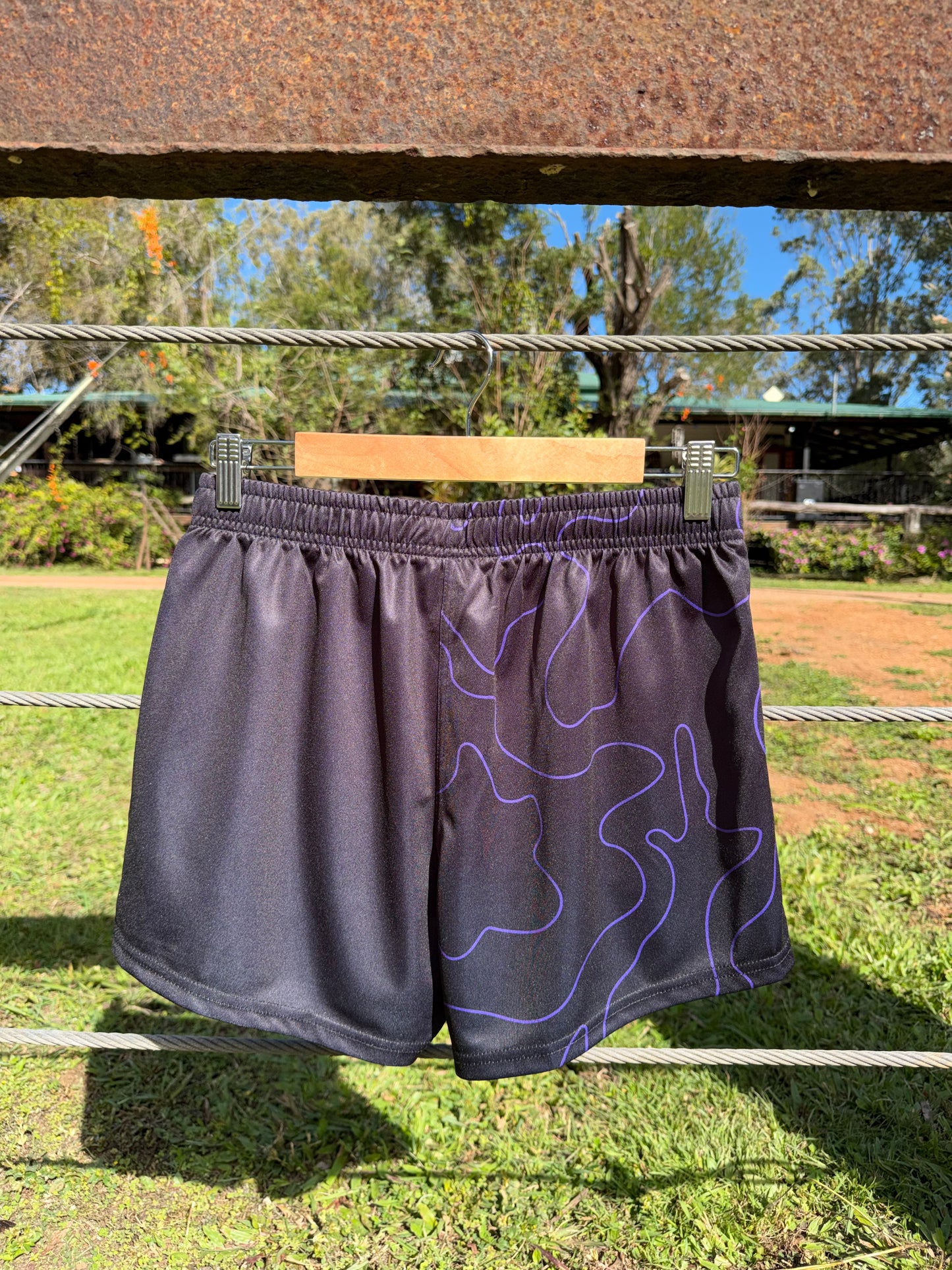 Purple Footy Shorts