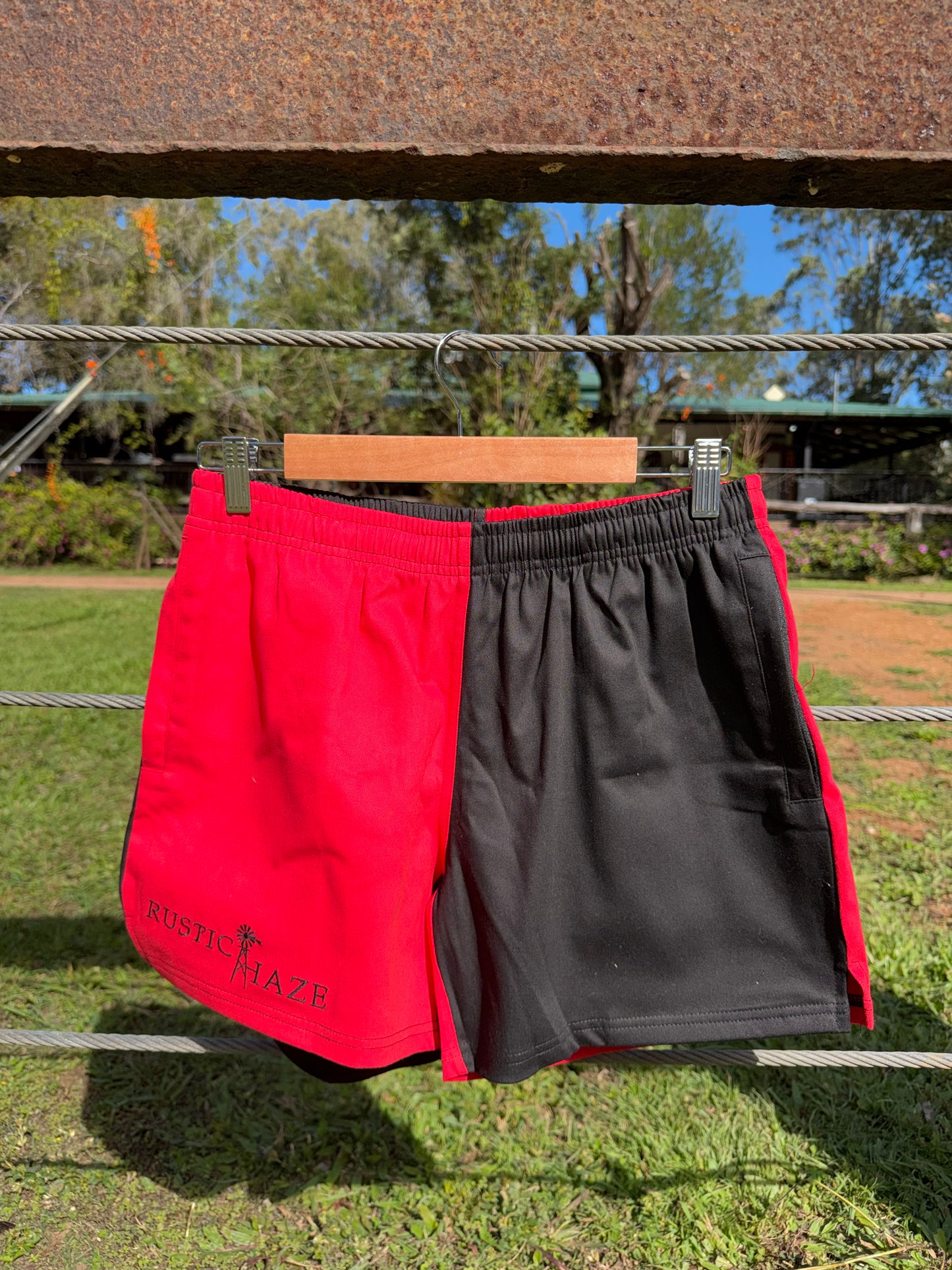 Red Rugged Pants